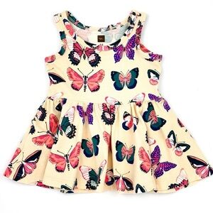 Butterfly Print little girls dress